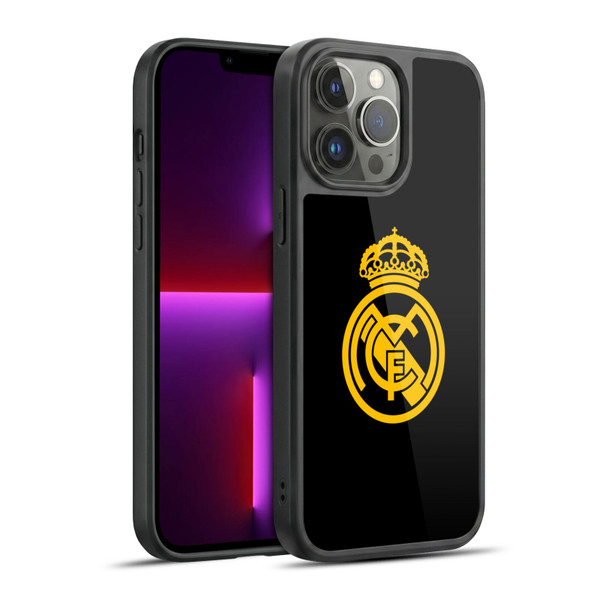 Real Madrid CF Origin Gold Logo Gel Armour Case For Apple iPhone 13 Pro Max