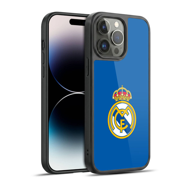 Real Madrid CF Origin Plain Logo Blue Gel Armour Case For Apple iPhone 14 Pro Max