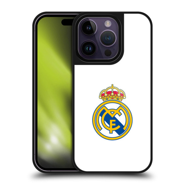 Real Madrid CF Origin Plain Logo White Gel Armour Case For Apple iPhone 14 Pro