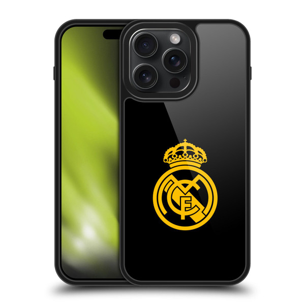 Real Madrid CF Origin Gold Logo Gel Armour Case For Apple iPhone 15 Pro Max