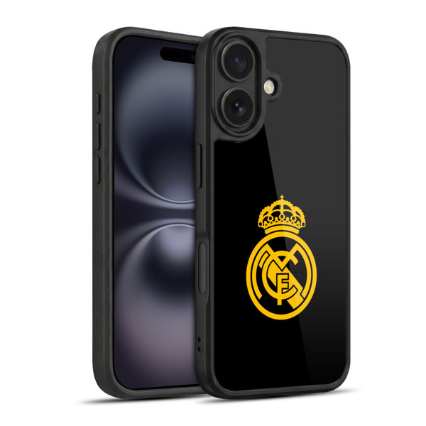 Real Madrid CF Origin Gold Logo Gel Armour Case For Apple iPhone 16