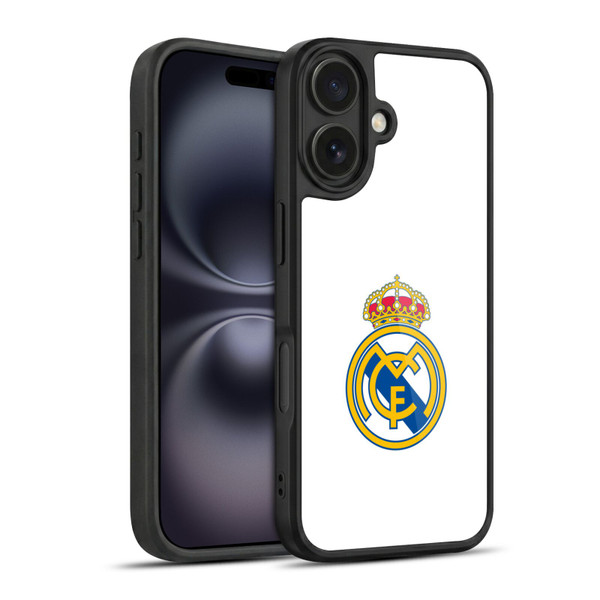 Real Madrid CF Origin Plain Logo White Gel Armour Case For Apple iPhone 16