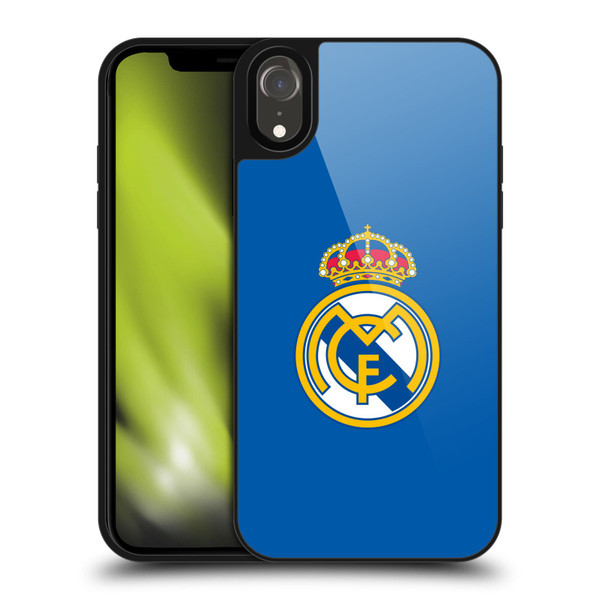 Real Madrid CF Origin Plain Logo Blue Gel Armour Case For Apple iPhone XR