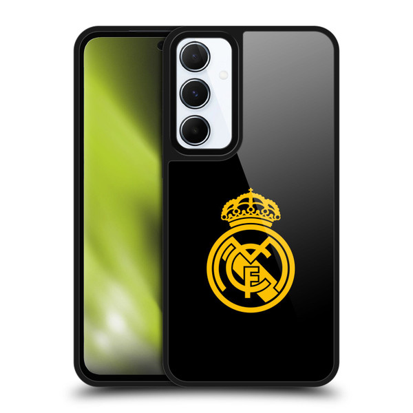 Real Madrid CF Origin Gold Logo Gel Armour Case For Samsung Galaxy A55 5G
