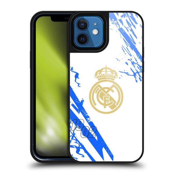 Real Madrid CF Urban White Blue Gel Armour Case For Apple iPhone 12 / iPhone 12 Pro