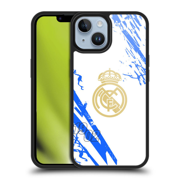 Real Madrid CF Urban White Blue Gel Armour Case For Apple iPhone 14