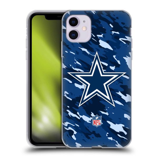 NFL Dallas Cowboys Logo Camou Soft Gel Case for Apple iPhone 11