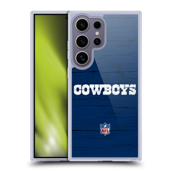 NFL Dallas Cowboys Logo Distressed Look Soft Gel Case for Samsung Galaxy S25 Ultra