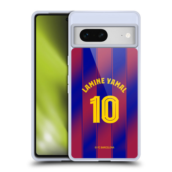 FC Barcelona 2025/26 Players Home Kit Lamine Yamal Soft Gel Case for Google Pixel 7