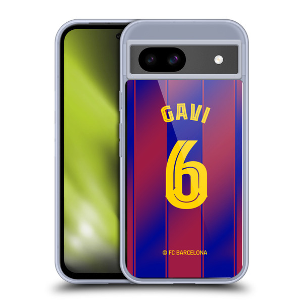 FC Barcelona 2025/26 Players Home Kit Gavi Soft Gel Case for Google Pixel 8a