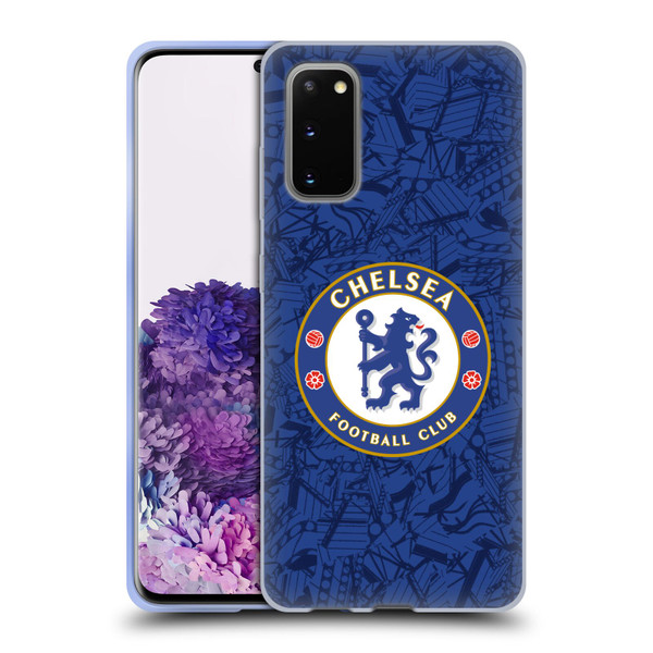 Chelsea Football Club 2019/20 Kit Home Soft Gel Case for Samsung Galaxy S20 / S20 5G