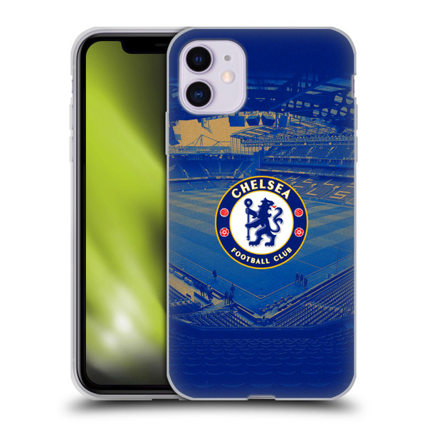 Chelsea Football Club Retro Kit and Stadium Stamford Bridge Soft Gel Case for Apple iPhone 11 Chelsea Football Club Retro Kit and Stadium Stamford Bridge Soft Gel Case for Apple iPhone 11