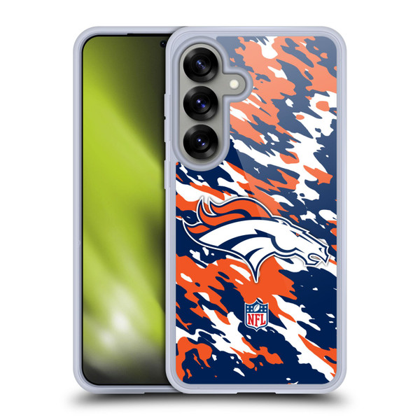 NFL Denver Broncos Logo Camou Soft Gel Case for Samsung Galaxy S25