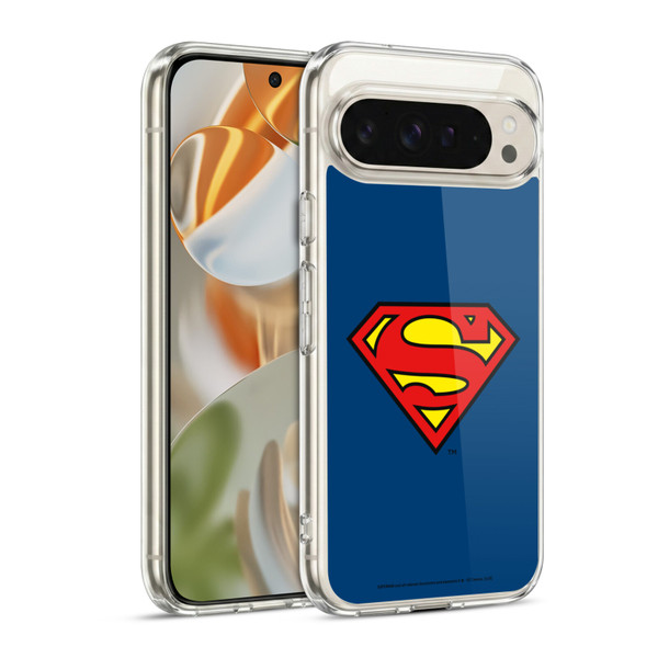 Superman DC Comics Logos Classic Soft Gel Case for Google Pixel 9 / Pixel 9 Pro