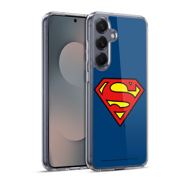 Superman DC Comics Logos Classic Soft Gel Case for Samsung Galaxy S25+ & MagSafe