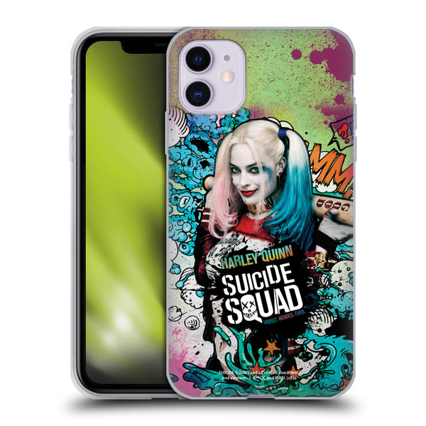 Suicide Squad 2016 Graphics Harley Quinn Poster Soft Gel Case for Apple iPhone 11