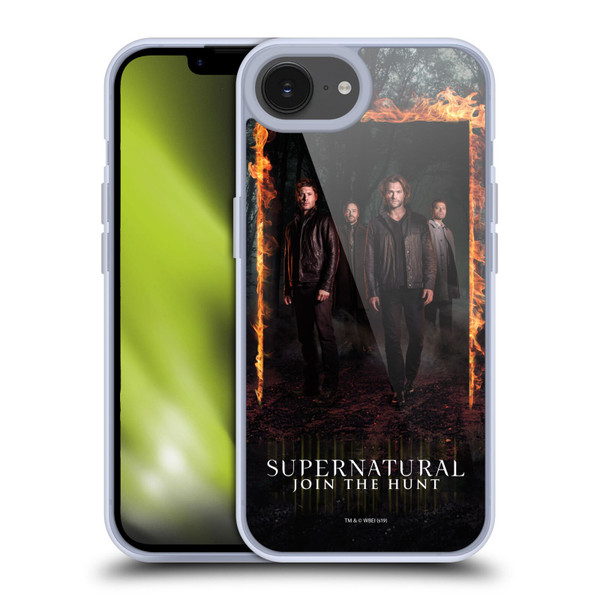 Supernatural Key Art Sam, Dean, Castiel & Crowley Soft Gel Case for Apple iPhone 16e & MagSafe