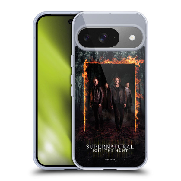 Supernatural Key Art Sam, Dean, Castiel & Crowley Soft Gel Case for Google Pixel 9 / Pixel 9 Pro