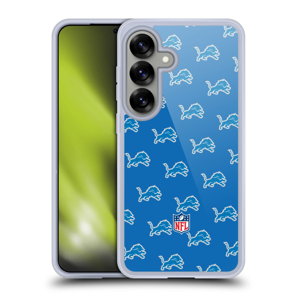 NFL Detroit Lions Artwork Patterns Soft Gel Case for Samsung Galaxy S25