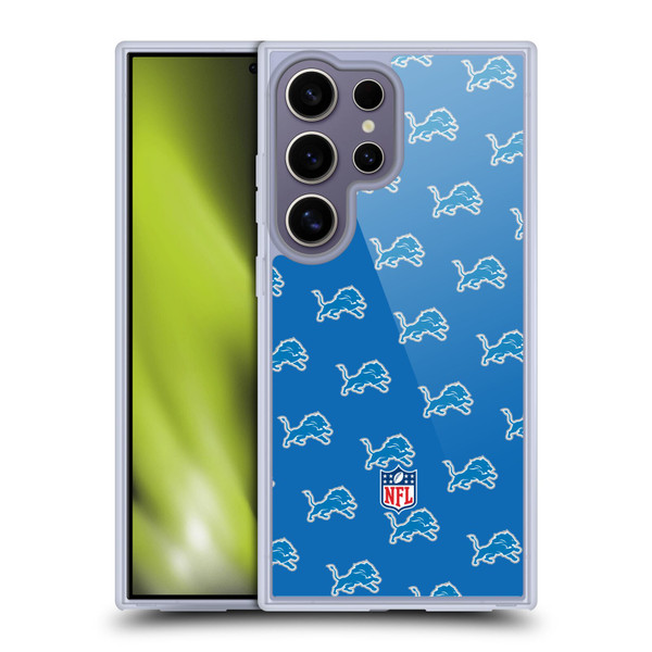 NFL Detroit Lions Artwork Patterns Soft Gel Case for Samsung Galaxy S25 Ultra