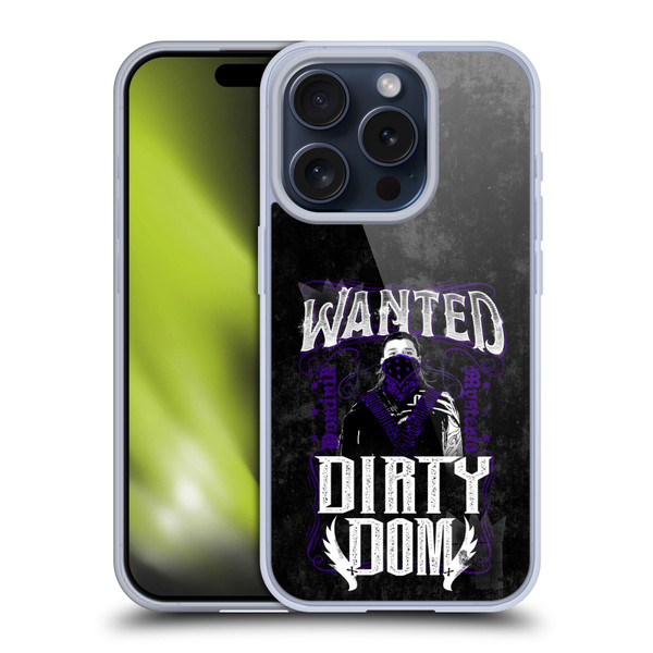 WWE Dominik Mysterio Dirty Dom Soft Gel Case for Apple iPhone 15 Pro