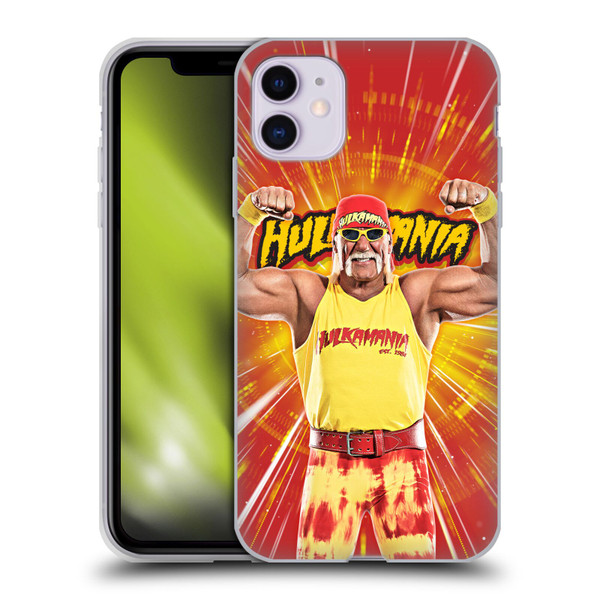 WWE Hulk Hogan Portrait Soft Gel Case for Apple iPhone 11