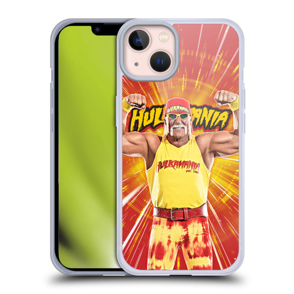 WWE Hulk Hogan Portrait Soft Gel Case for Apple iPhone 13