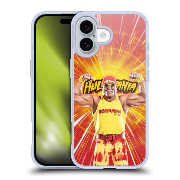 WWE Hulk Hogan Portrait Soft Gel Case for Apple iPhone 16