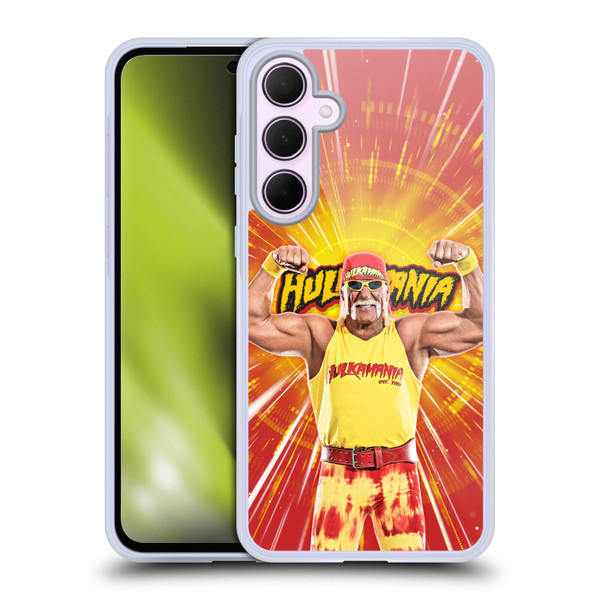 WWE Hulk Hogan Portrait Soft Gel Case for Samsung Galaxy A35 5G