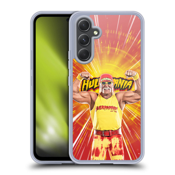 WWE Hulk Hogan Portrait Soft Gel Case for Samsung Galaxy A54 5G