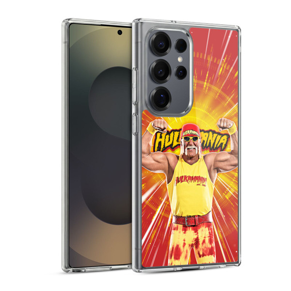 WWE Hulk Hogan Portrait Soft Gel Case for Samsung Galaxy S25 Ultra & MagSafe