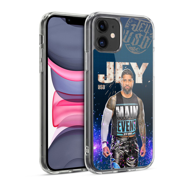 WWE Jey Uso Portrait Soft Gel Case for Apple iPhone 11
