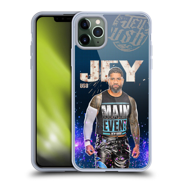 WWE Jey Uso Portrait Soft Gel Case for Apple iPhone 11 Pro Max & MagSafe