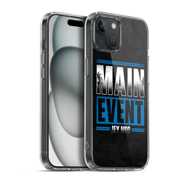 WWE Jey Uso Main Event Soft Gel Case for Apple iPhone 15 Plus & MagSafe
