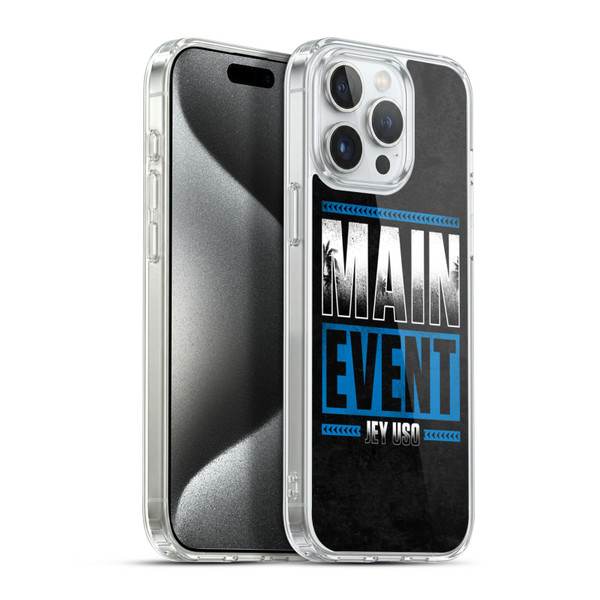 WWE Jey Uso Main Event Soft Gel Case for Apple iPhone 15 Pro Max & MagSafe