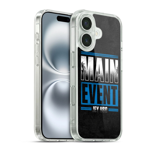 WWE Jey Uso Main Event Soft Gel Case for Apple iPhone 16 & MagSafe