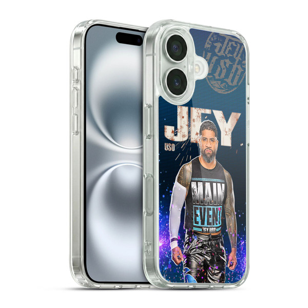 WWE Jey Uso Portrait Soft Gel Case for Apple iPhone 16 & MagSafe