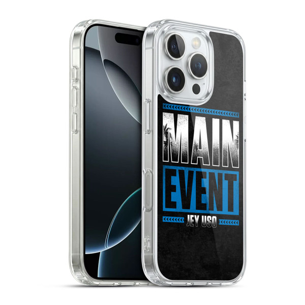 WWE Jey Uso Main Event Soft Gel Case for Apple iPhone 16 Pro & MagSafe