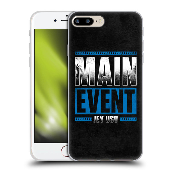 WWE Jey Uso Main Event Soft Gel Case for Apple iPhone 7 Plus / iPhone 8 Plus & MagSafe