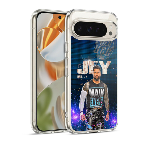 WWE Jey Uso Portrait Soft Gel Case for Google Pixel 9 / Pixel 9 Pro