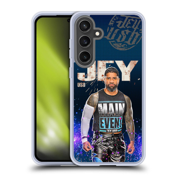 WWE Jey Uso Portrait Soft Gel Case for Samsung Galaxy S24 FE