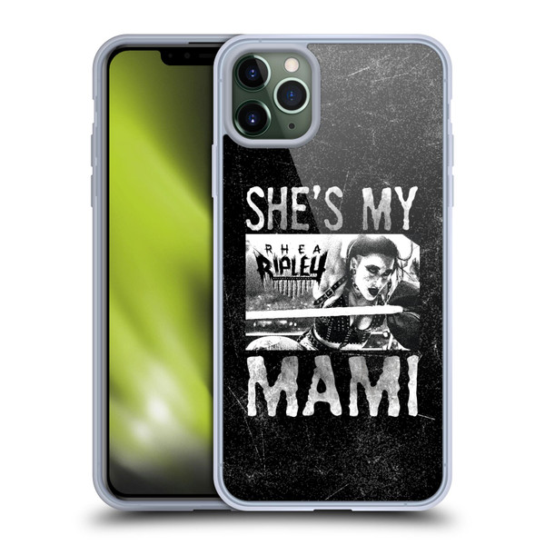 WWE Rhea Ripley She's My Mami Soft Gel Case for Apple iPhone 11 Pro Max & MagSafe