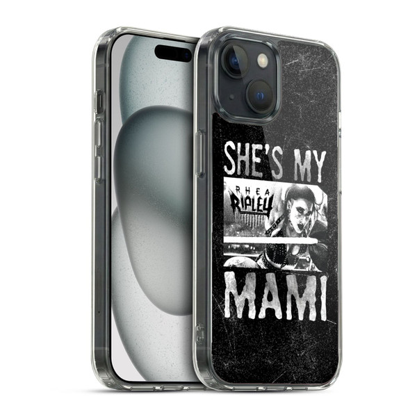 WWE Rhea Ripley She's My Mami Soft Gel Case for Apple iPhone 15 & MagSafe