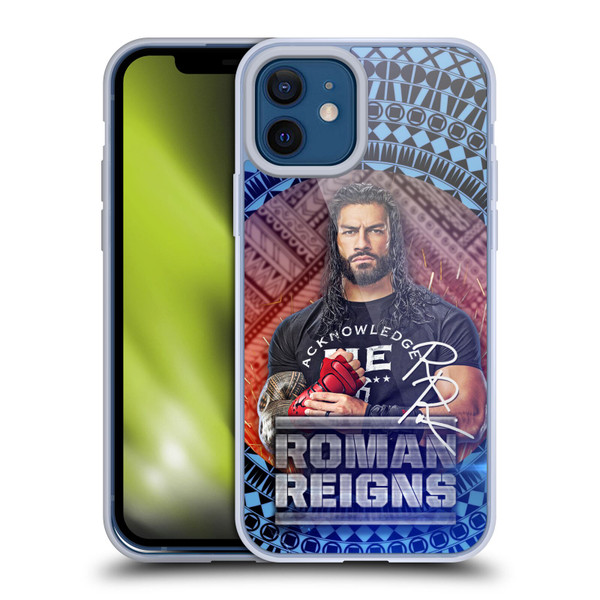 WWE Roman Reigns Tribal Pattern Soft Gel Case for Apple iPhone 12 / iPhone 12 Pro & MagSafe