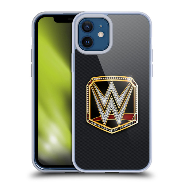 WWE Title Belts World Heavyweight Champion Soft Gel Case for Apple iPhone 12 / iPhone 12 Pro