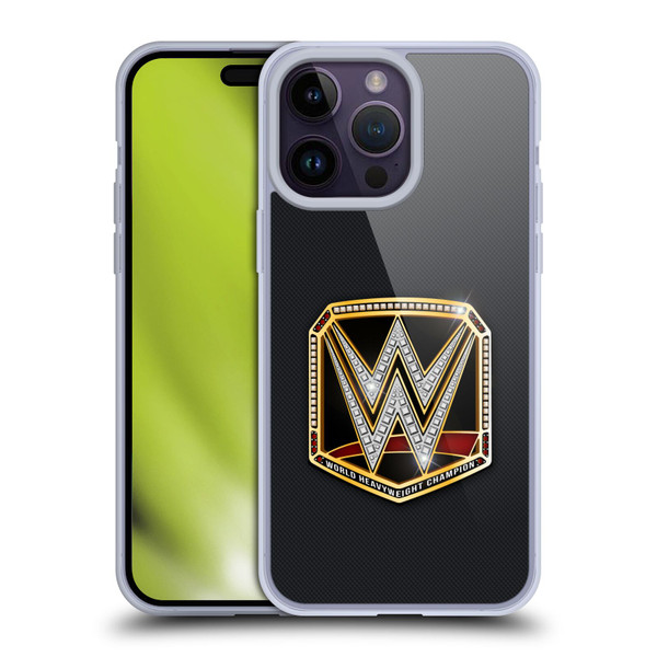 WWE Title Belts World Heavyweight Champion Soft Gel Case for Apple iPhone 14 Pro Max