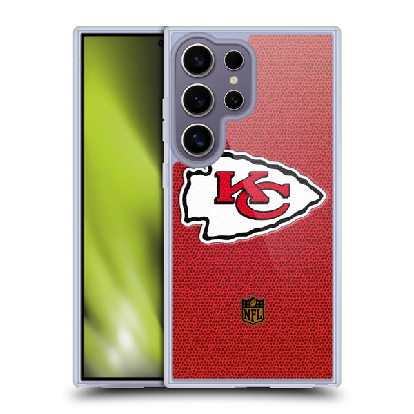 NFL Kansas City Chiefs Logo Football Soft Gel Case for Samsung Galaxy S25 Ultra