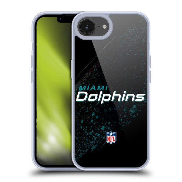 NFL Miami Dolphins Logo Blur Soft Gel Case for Apple iPhone 16e NFL Miami Dolphins Logo Blur Soft Gel Case for Apple iPhone 16e