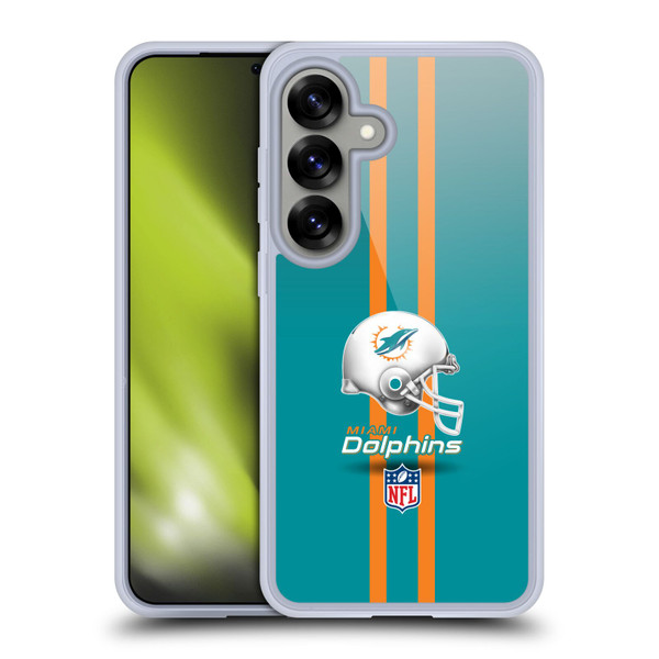 NFL Miami Dolphins Logo Helmet Soft Gel Case for Samsung Galaxy S25