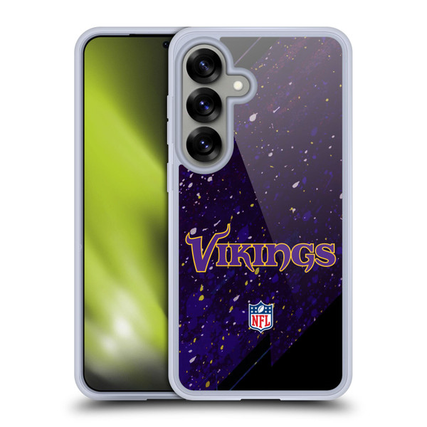 NFL Minnesota Vikings Logo Blur Soft Gel Case for Samsung Galaxy S25